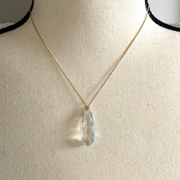 Swarovski Teardrop Gold Necklace - Picture 1 of 8